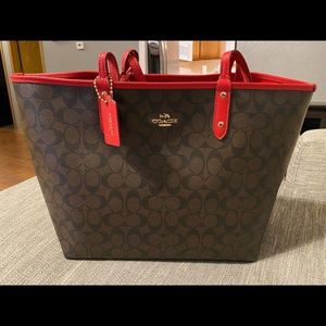 Authentic large Coach tote bag